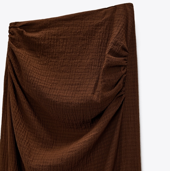 NWTs zara draped front midi skirt - Picture 13 of 16